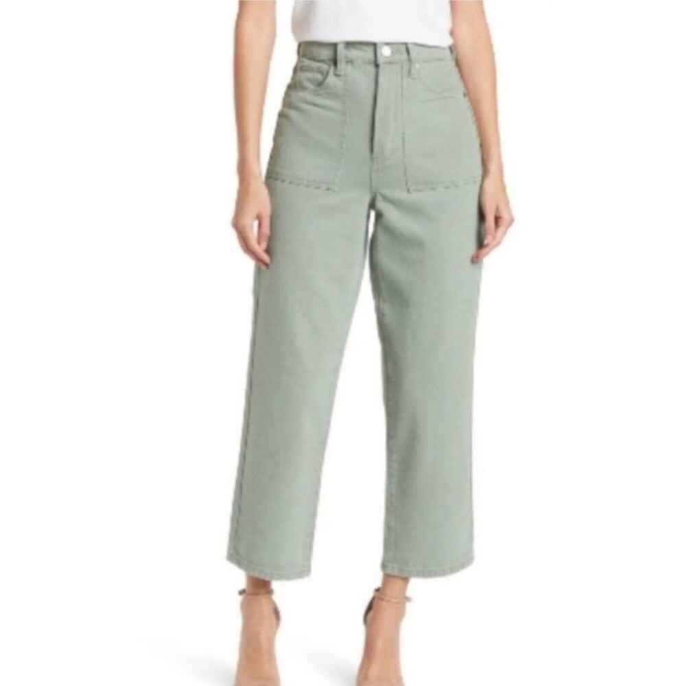 BLANKNYC The Baxter Ribcage Straight‎ Leg Jean in Sage Size 31 NWT
